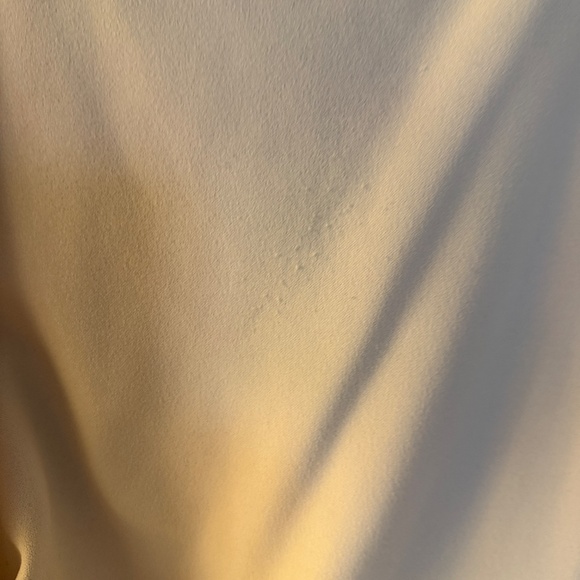 Maggy London Women's Scuba Crepe Pleat Tuck Waist Dress, Horn Cream White 10 - Picture 7 of 8